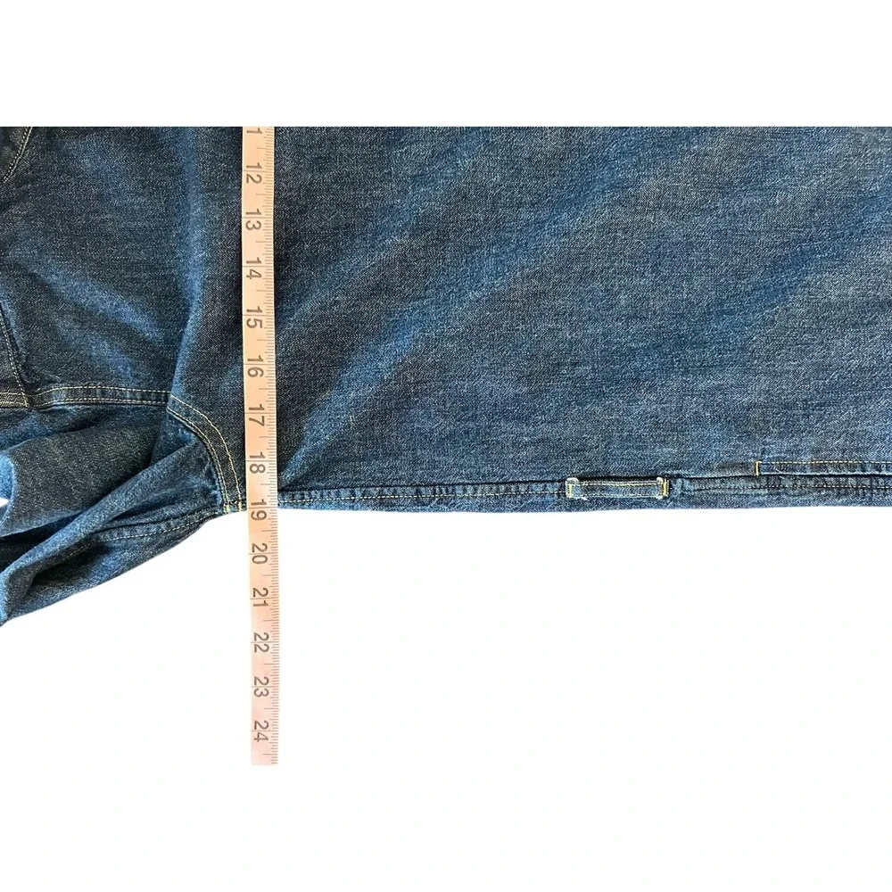 Lauren Ralph Lauren Denim Shirt Dress Blue Long Sleeve Button Front S No Belt